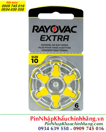 Pin máy trợ thính Rayovac Extra PR536 /Pin 10, Pin máy điếc Rayovac PR536 /Pin 10 chính hãng _Xuất xứ ANH